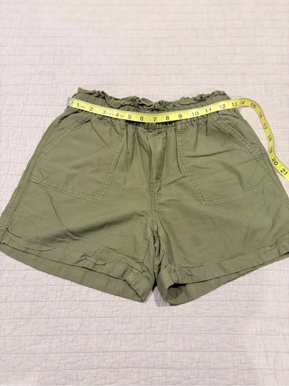 Gap Kids Olive Green Pull-On Utility Shorts XL